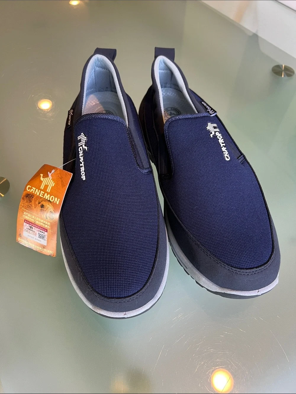 Navy Blue Slip-On Men's Casual Loafers